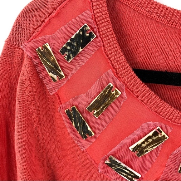 NWT Soft Surroundings Linen Cotton Blend Tortoise Shell Cardigan Sweater Large - Picture 2 of 10